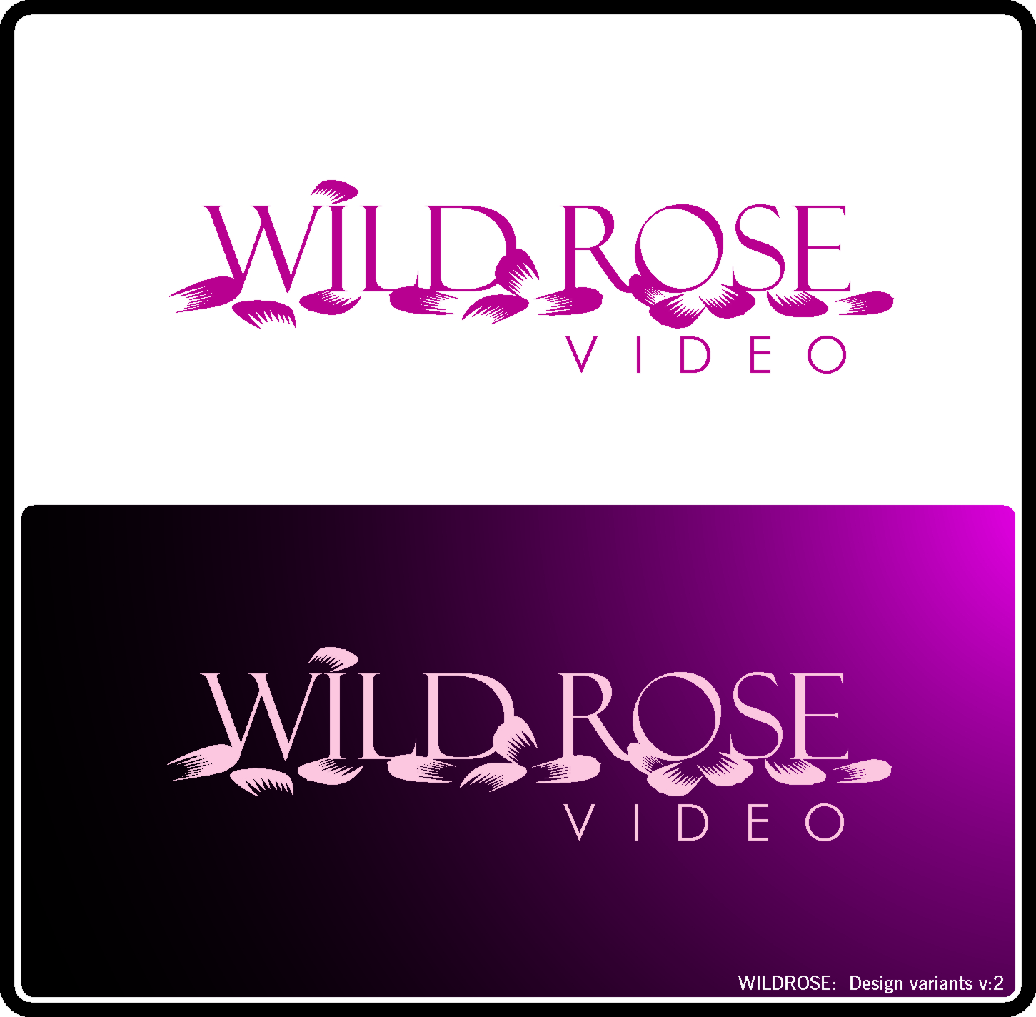 Diseño de Logo por Anton@Lehnz para wild rose video | Diseño #43463
