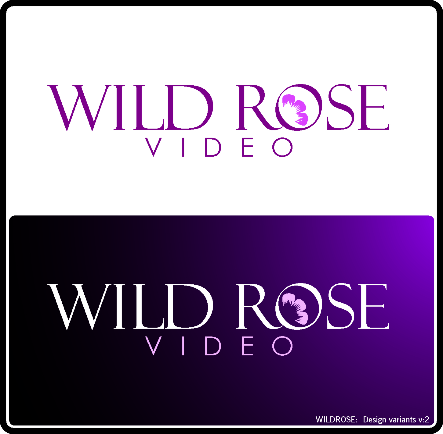 Logo Design by Anton@Lehnz for wild rose video | Design #43674