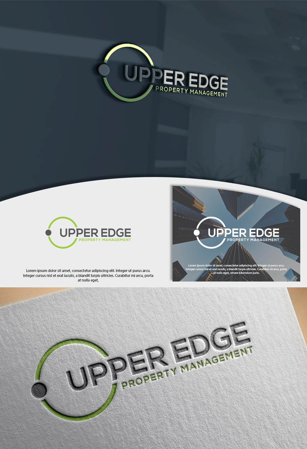 Logo Design by Renewable for Upper Edge Property Management Inc. | Design #17092543
