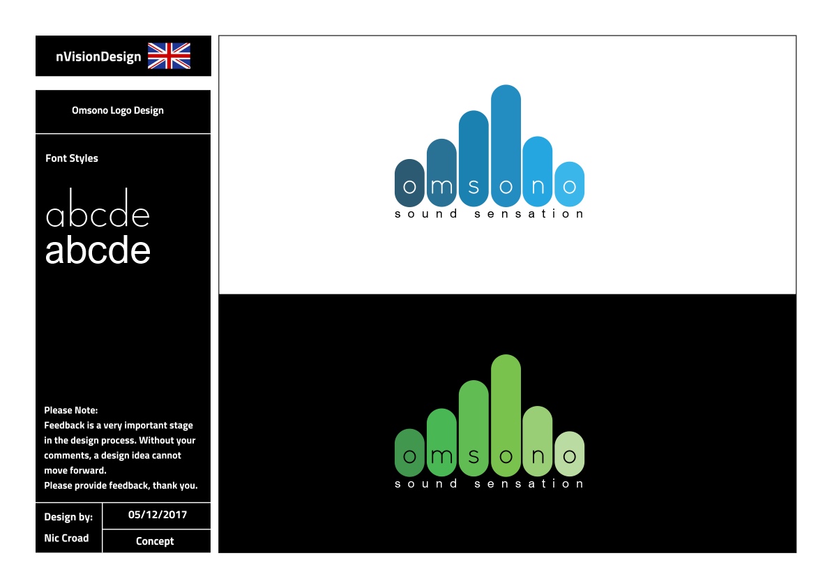 Logo Design by nvisiondesign.co.uk for Omsono | Design #17021418