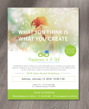 Flyer Design by alex989 for Happiness Is A Skill, LLC | Design: #17037615