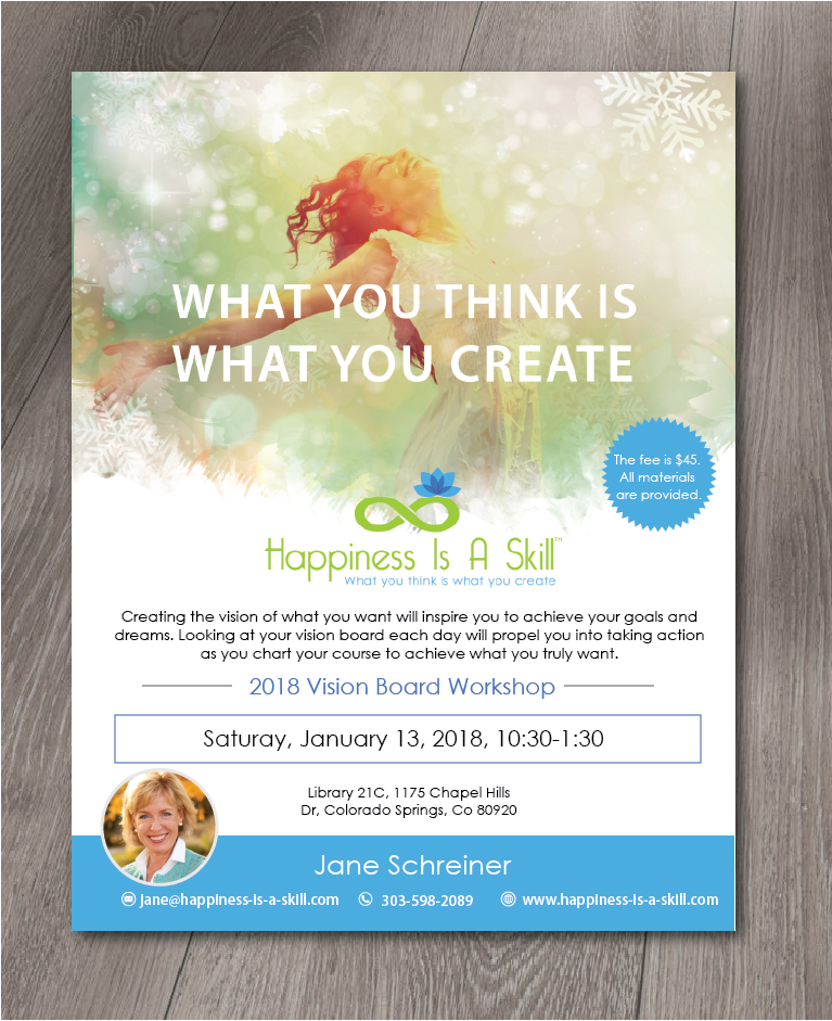 Flyer Design by alex989 for Happiness Is A Skill, LLC | Design #17065156