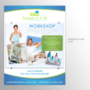 Flyer Design by LTC design for Happiness Is A Skill, LLC | Design: #17016801