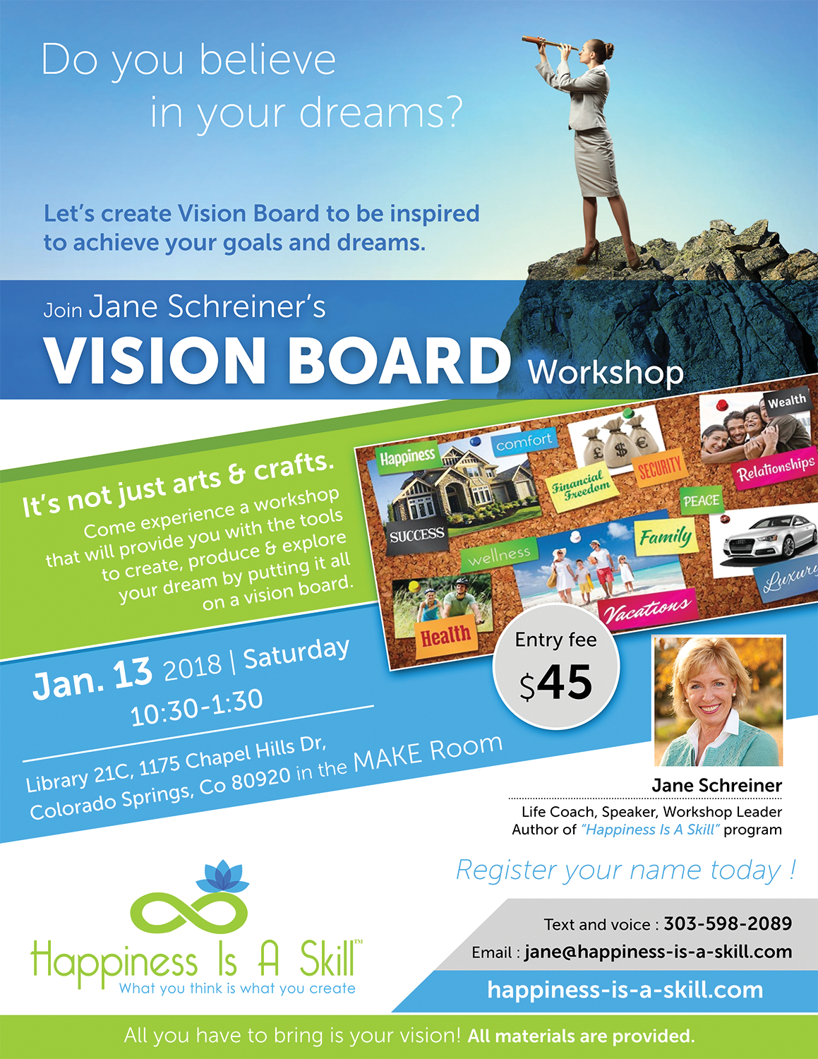 Flyer Design by Akshar Shailesh for Happiness Is A Skill, LLC | Design #17021296