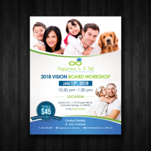 Flyer Design by debdesign for Happiness Is A Skill, LLC | Design: #17025399