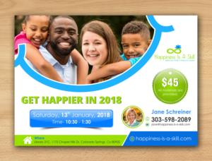Flyer Design by ecorokerz for Happiness Is A Skill, LLC | Design #17021705