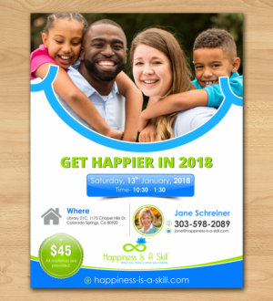 Flyer Design by ecorokerz for Happiness Is A Skill, LLC | Design: #17021707