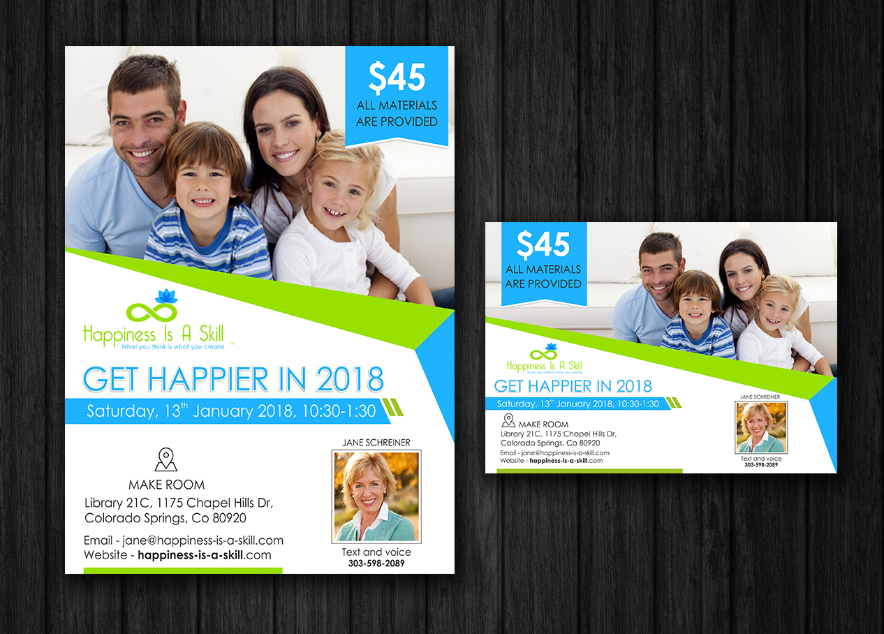 Flyer Design by ecorokerz for Happiness Is A Skill, LLC | Design #17021987