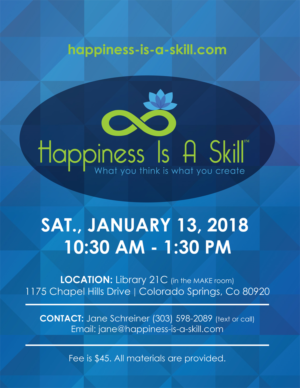 Flyer Design by TracyInspires for Happiness Is A Skill, LLC | Design #17062840