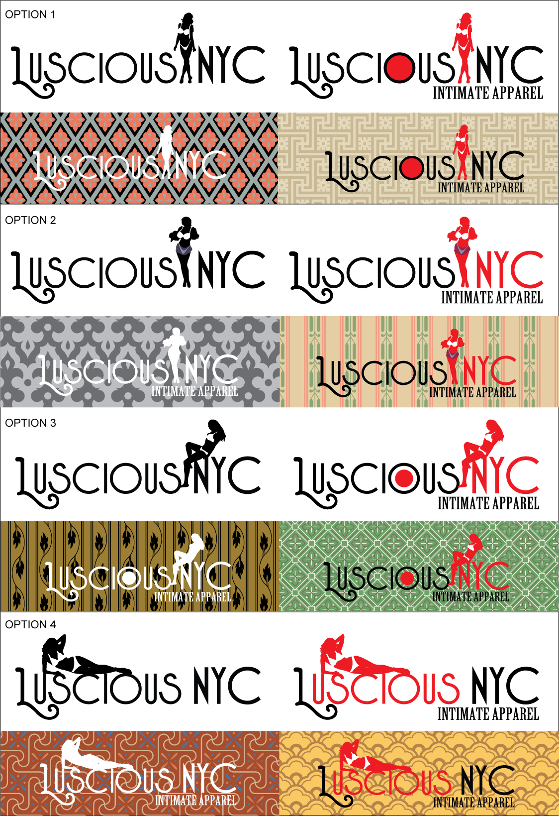 Logo Design by DRAWS Myxmedia Solutions for LUSCIOUS NYC | Design #44052