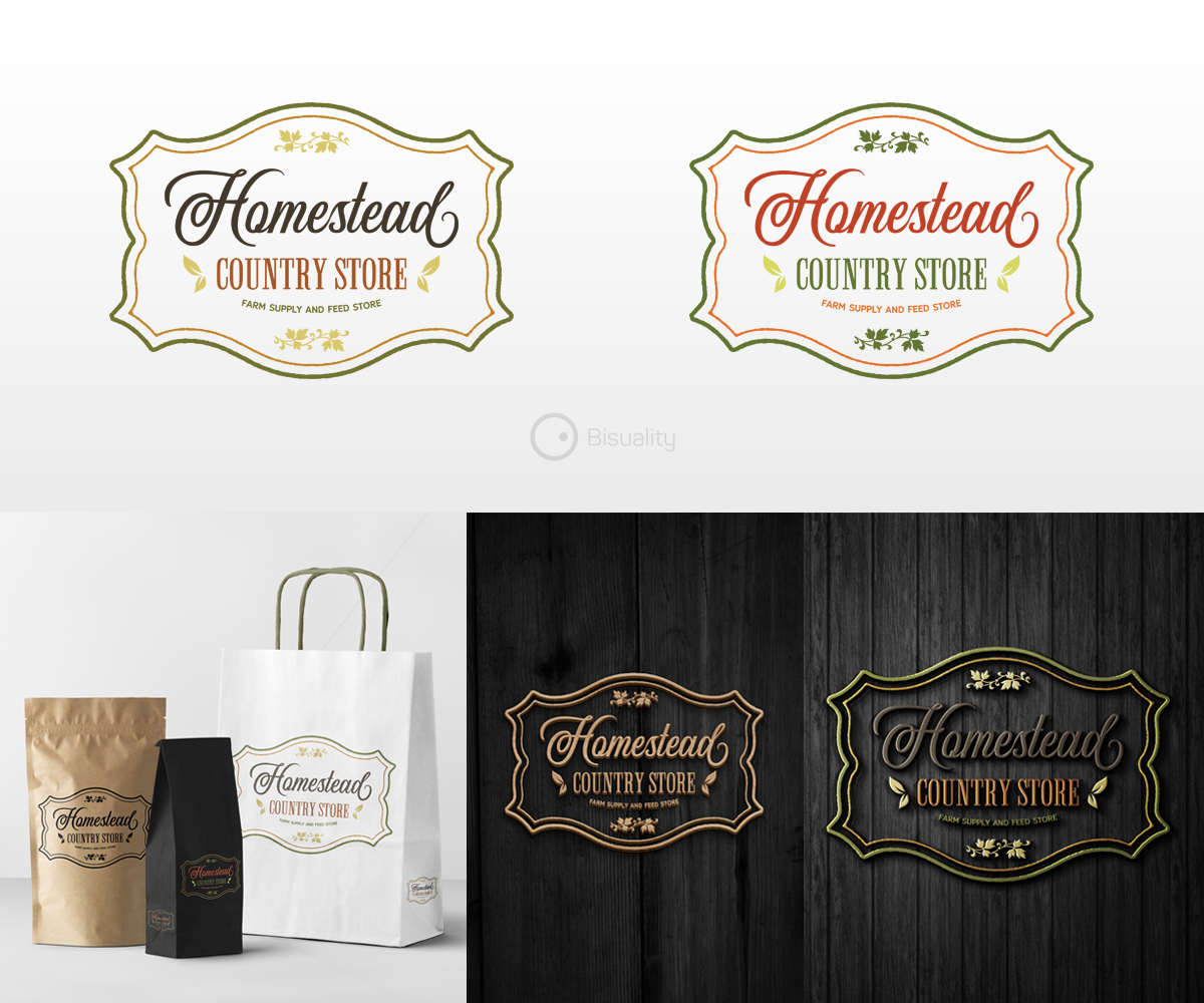 Logo Design by Bisuality for Homestead Country Store | Design: #17065114