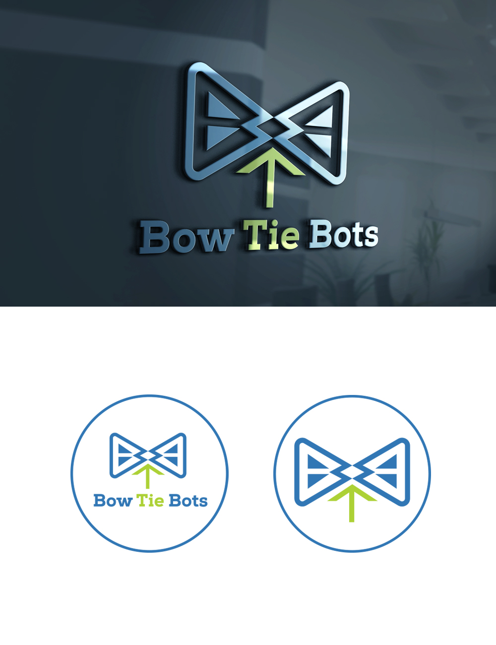 Logo Design by Maher Sh for Bow Tie Bots | Design #17028293