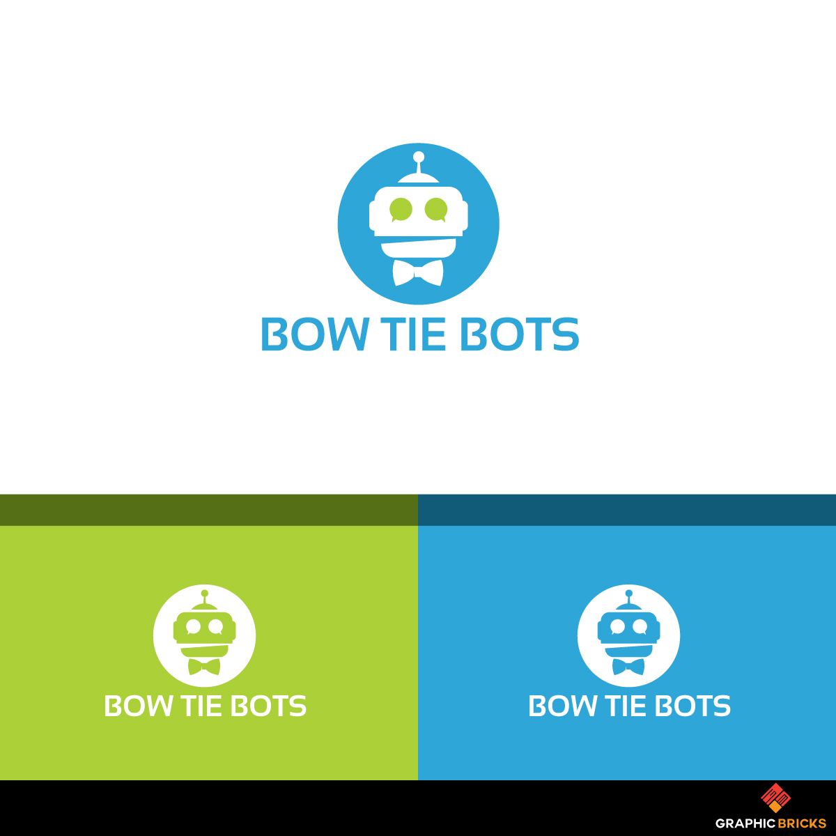 Logo Design by Graphic Bricks for Bow Tie Bots | Design #17023215