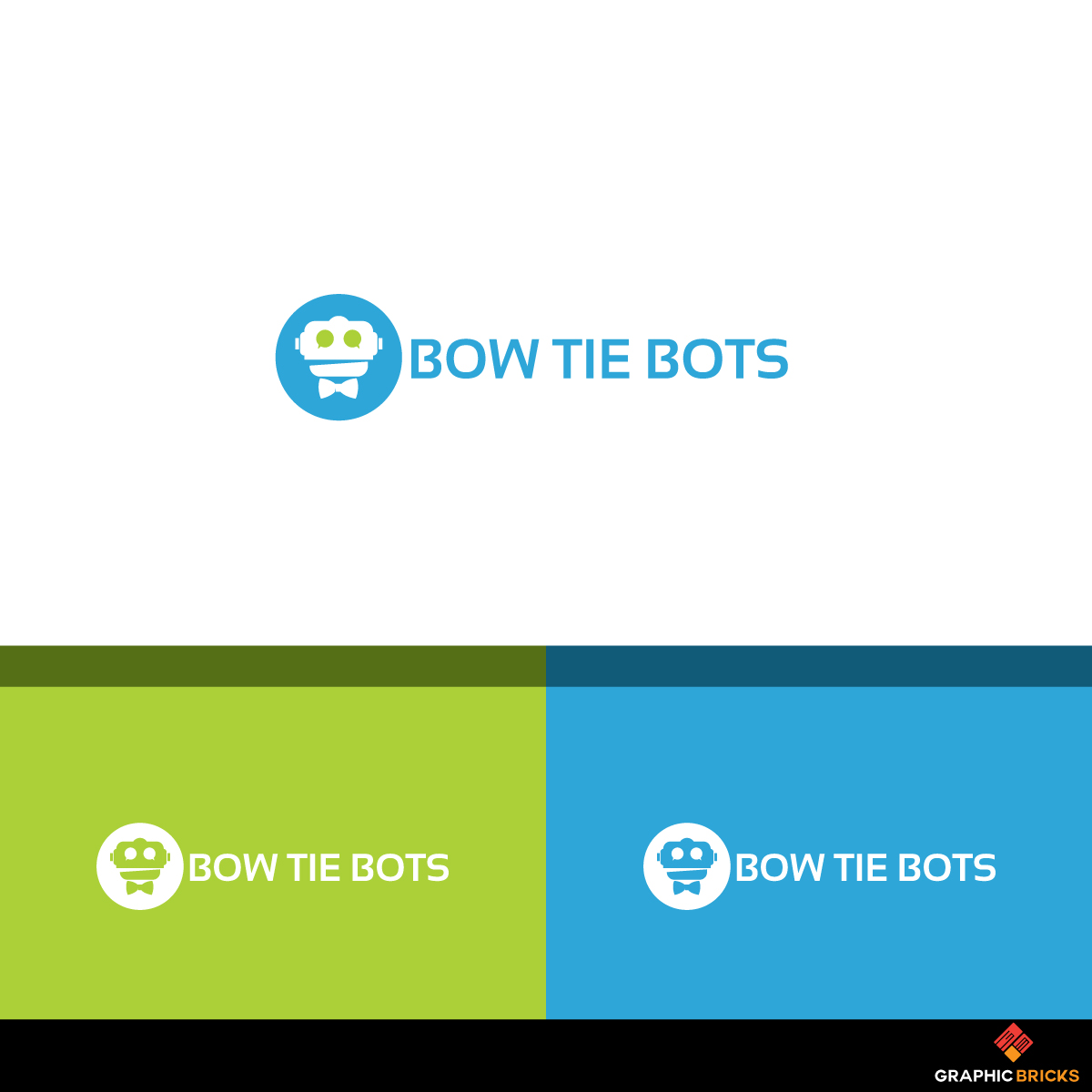 Logo Design by Graphic Bricks for Bow Tie Bots | Design #17033606
