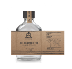Label design for unique cold brew coffee product
