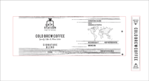 Label design for unique cold brew coffee product | Packaging Design by fumbh.designs