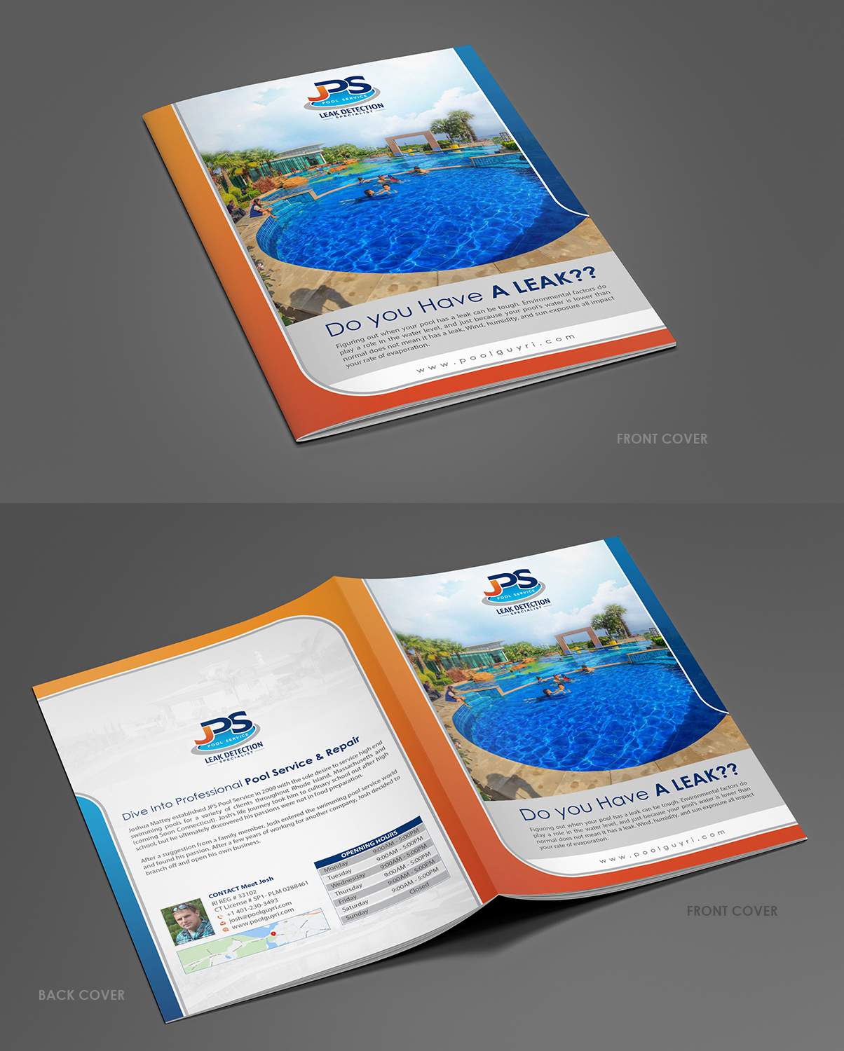 Design de Brochure par debdesign pour JPS POOL SERVICE | Design #17034780