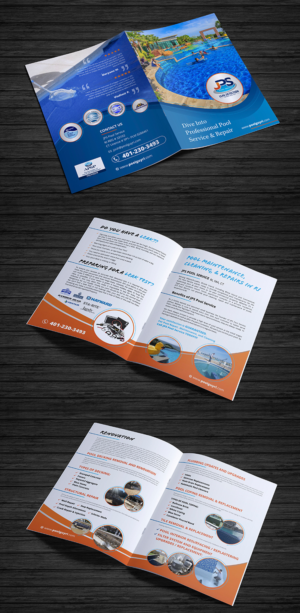 Design de Brochure par ecorokerz pour JPS POOL SERVICE | Design : #17033942