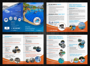 swimming pool Leak Detection Brochure | Broschüren-Design von ecorokerz