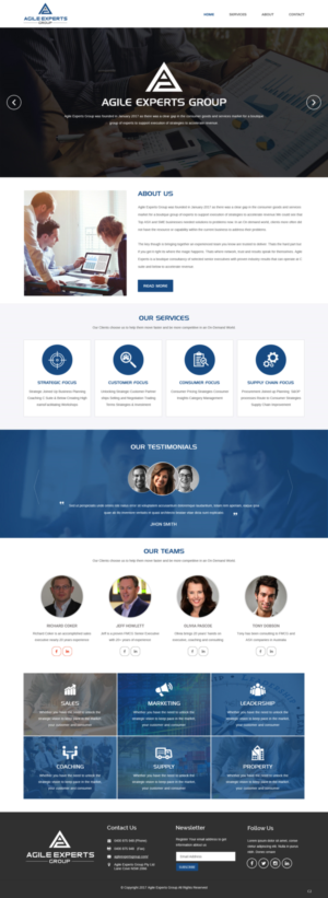 Web Design by pb for Agile Experts Group | Design: #17038869