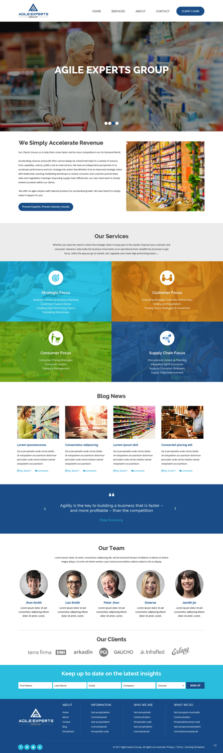 Web Design by pb for Agile Experts Group | Design #17038870