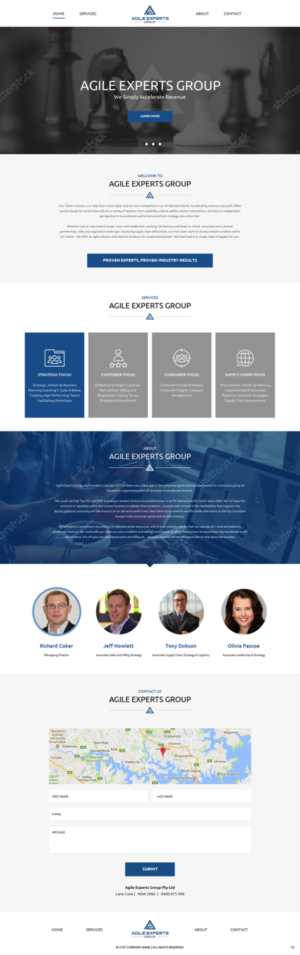 Web Design by pb for Agile Experts Group | Design: #17038871