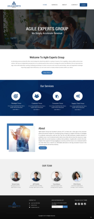 Web Design by pb for Agile Experts Group | Design: #17038872