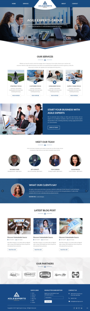 Web Design by pb for Agile Experts Group | Design: #17038886