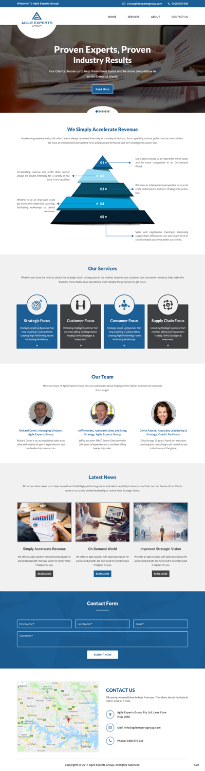 Web Design by pb for Agile Experts Group | Design #17038891
