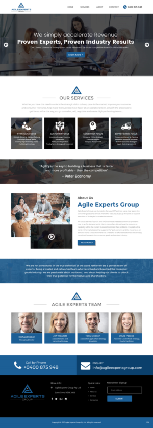 Web Design by pb for Agile Experts Group | Design: #17038892