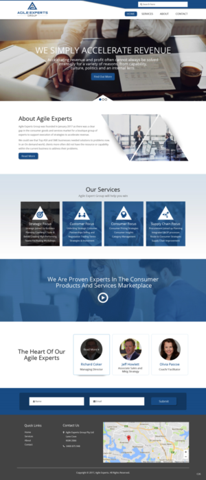 Web Design by pb for Agile Experts Group | Design: #17038894