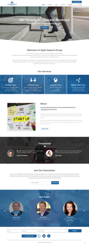 Web Design by pb for Agile Experts Group | Design: #17038895