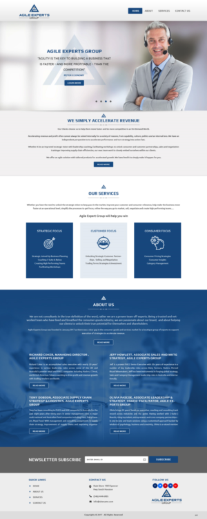 Web Design by pb for Agile Experts Group | Design: #17038898