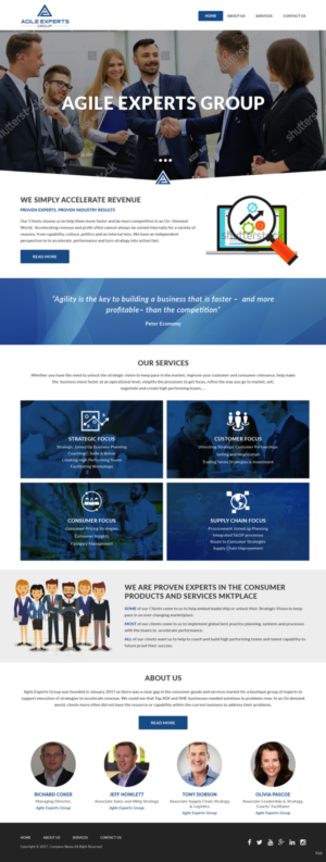 Web Design by pb for Agile Experts Group | Design: #17038899