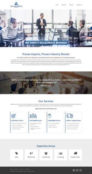 Web Design by pb for Agile Experts Group | Design: #17047806