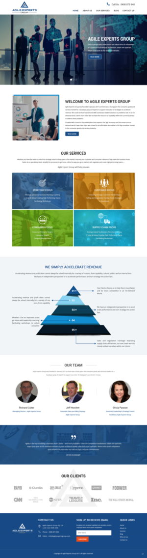 Web Design by pb for Agile Experts Group | Design: #17051636