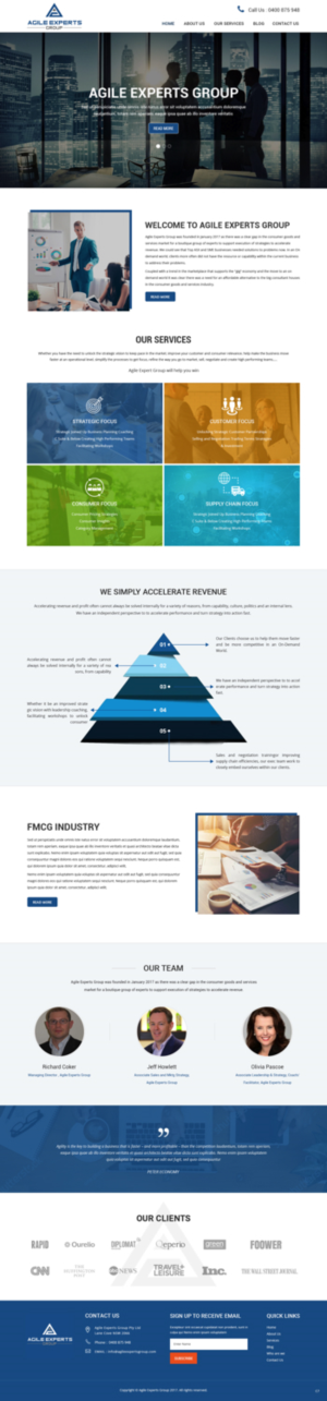 Web Design by pb for Agile Experts Group | Design: #17129204