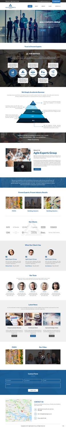Web Design by pb for Agile Experts Group | Design: #17144643