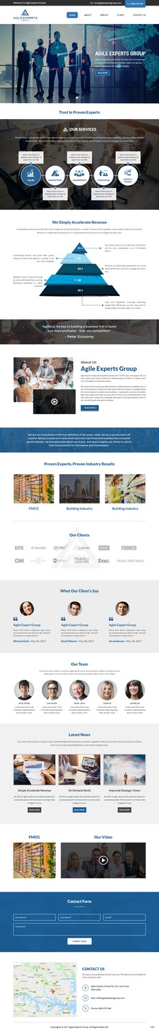 Web Design by pb for Agile Experts Group | Design #17173222