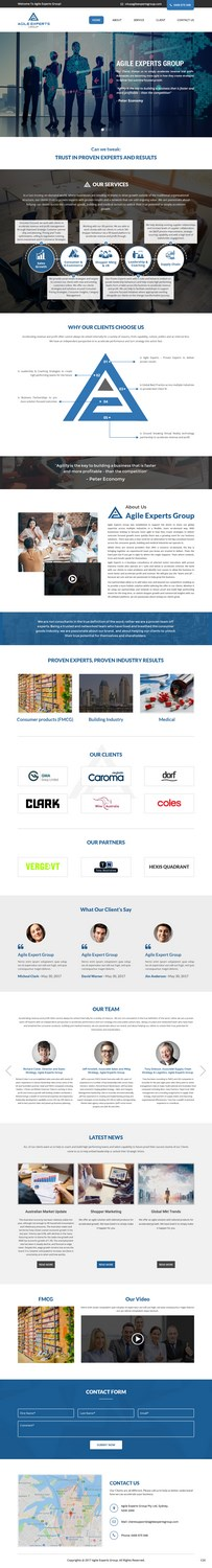 Web Design by pb for Agile Experts Group | Design: #17187987