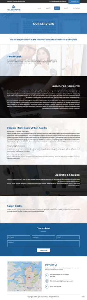 Web Design by pb for Agile Experts Group | Design: #17187988