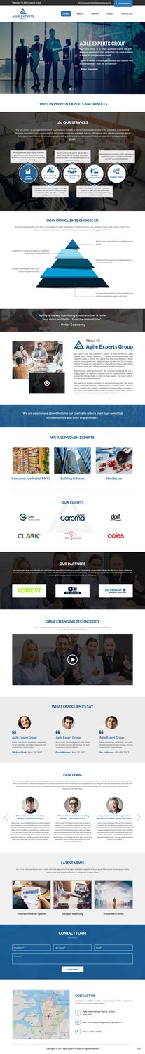 Web Design by pb for Agile Experts Group | Design: #17263753