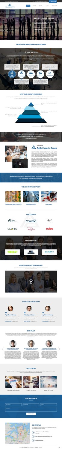 Web Design by pb for Agile Experts Group | Design: #17263755
