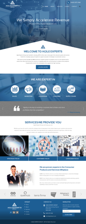 Web Design by rightway for Agile Experts Group | Design: #17061267