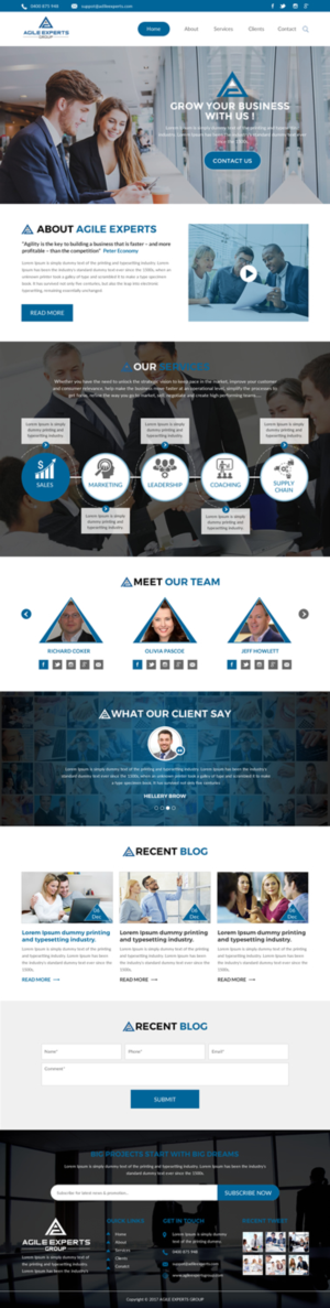Web Design by rightway for Agile Experts Group | Design: #17061270