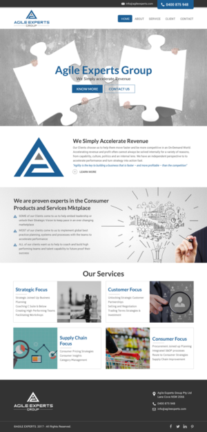 Web Design by rightway for Agile Experts Group | Design: #17061275