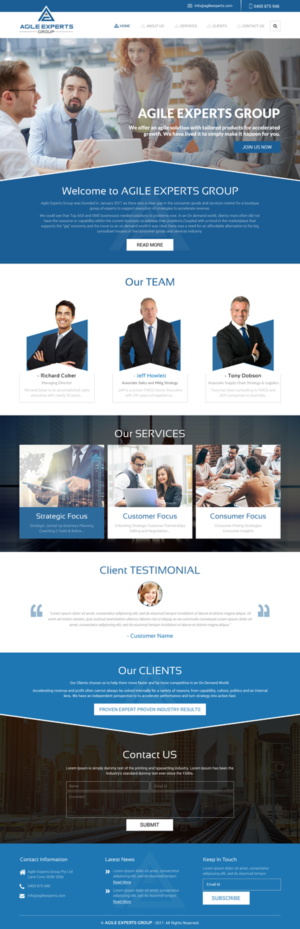 Web Design by rightway for Agile Experts Group | Design: #17113501