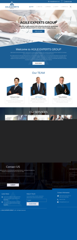 Web Design by rightway for Agile Experts Group | Design: #17114947