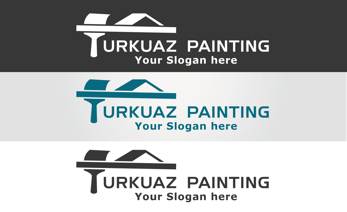 Logo Design by faiki for Turkuaz Painting  | Design #2710094