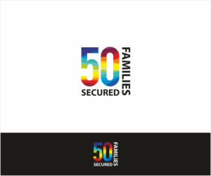 “The Road to 50 families 2018” or “50 Families Secured | Logo Design by Logocraft